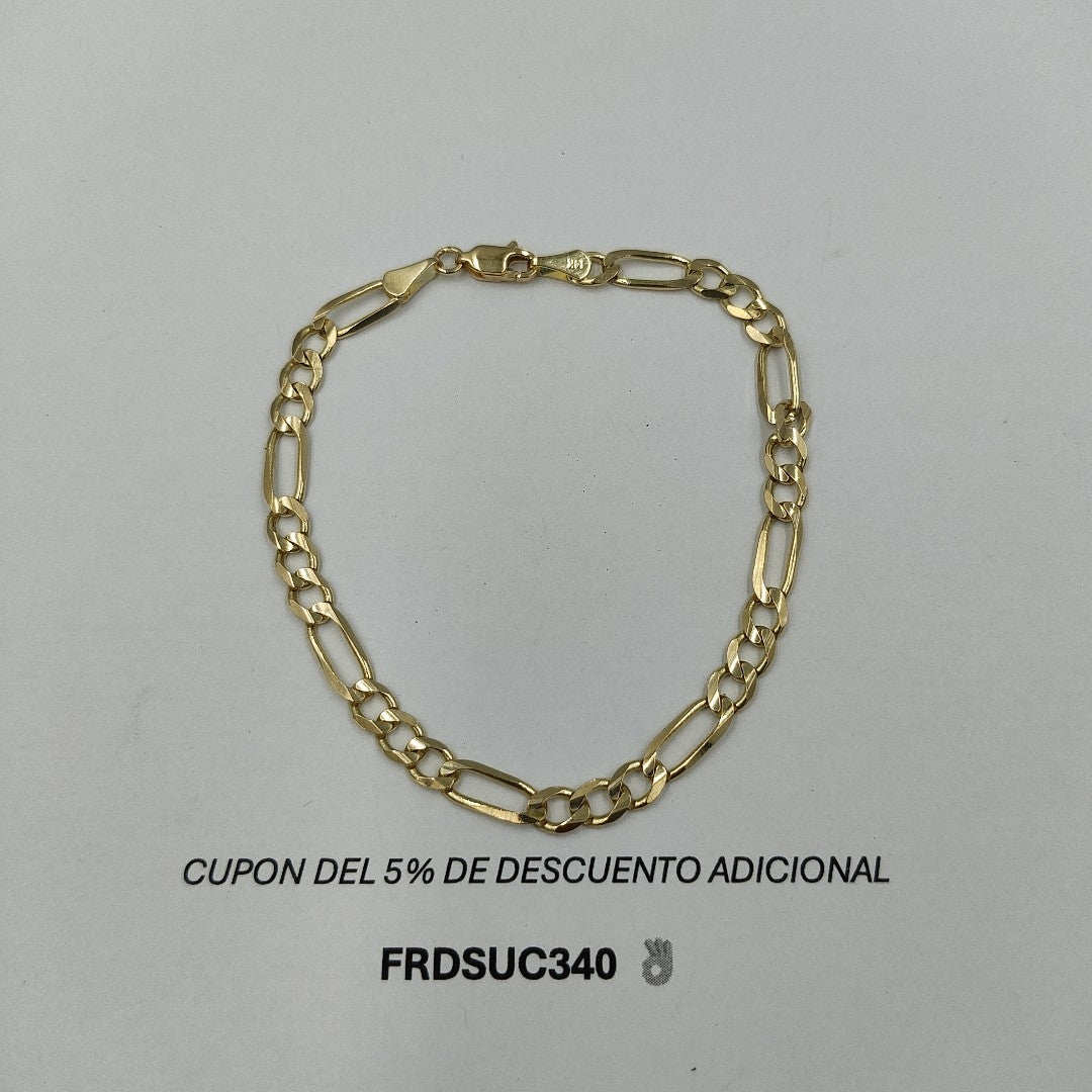 PULSERA 3X1 14K 21 CM 6.6 GR (NUEVO)