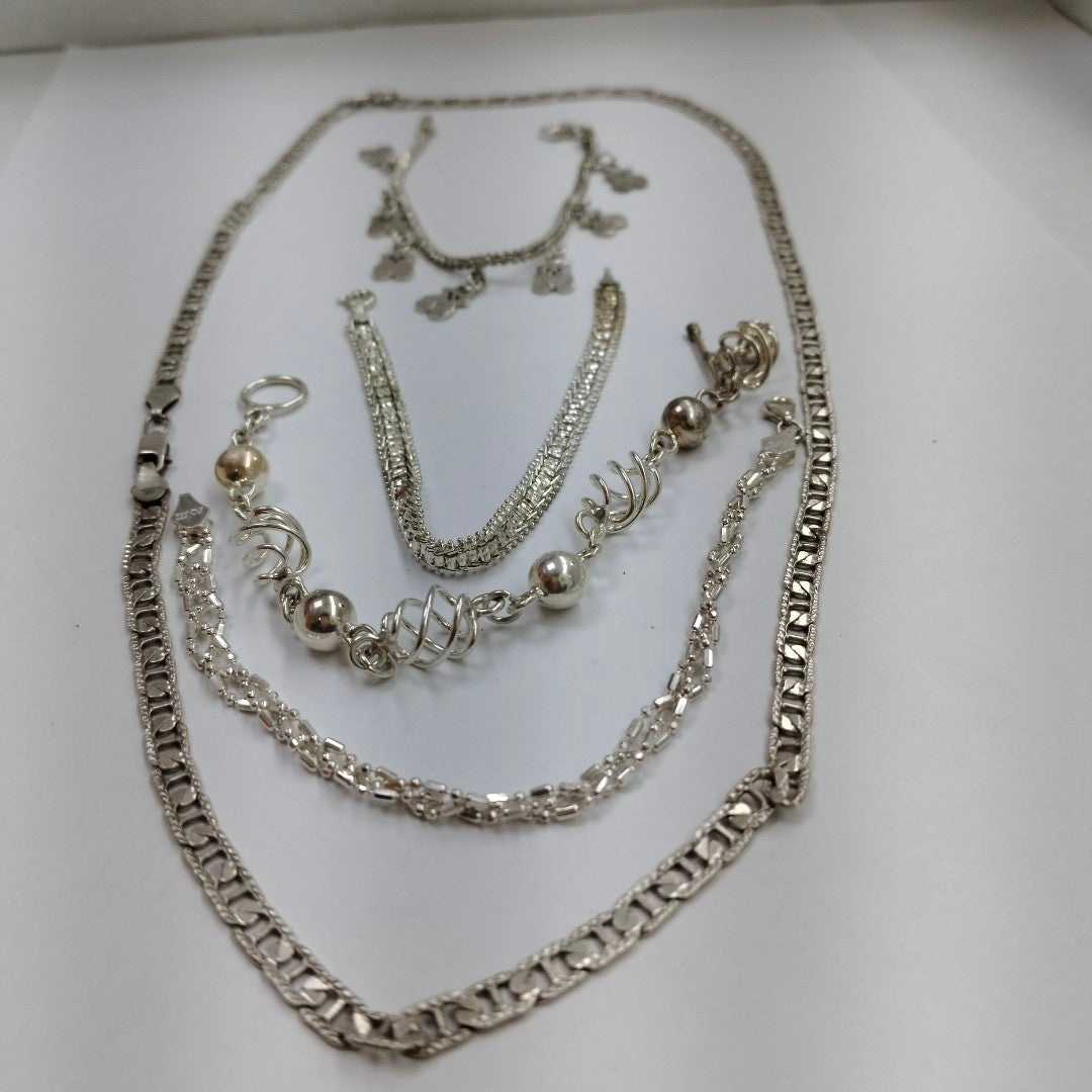 CADENA, PULSERA PLATA 50.9 GRMS (SEMINUEVO)