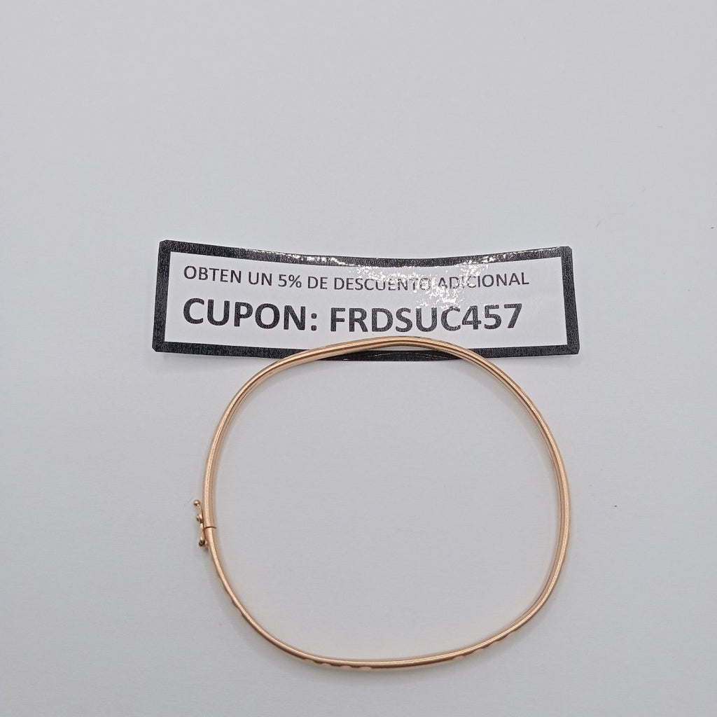 PULSERA RIGIDA ORO 14 K 4.3 GRMS (SEMINUEVO)