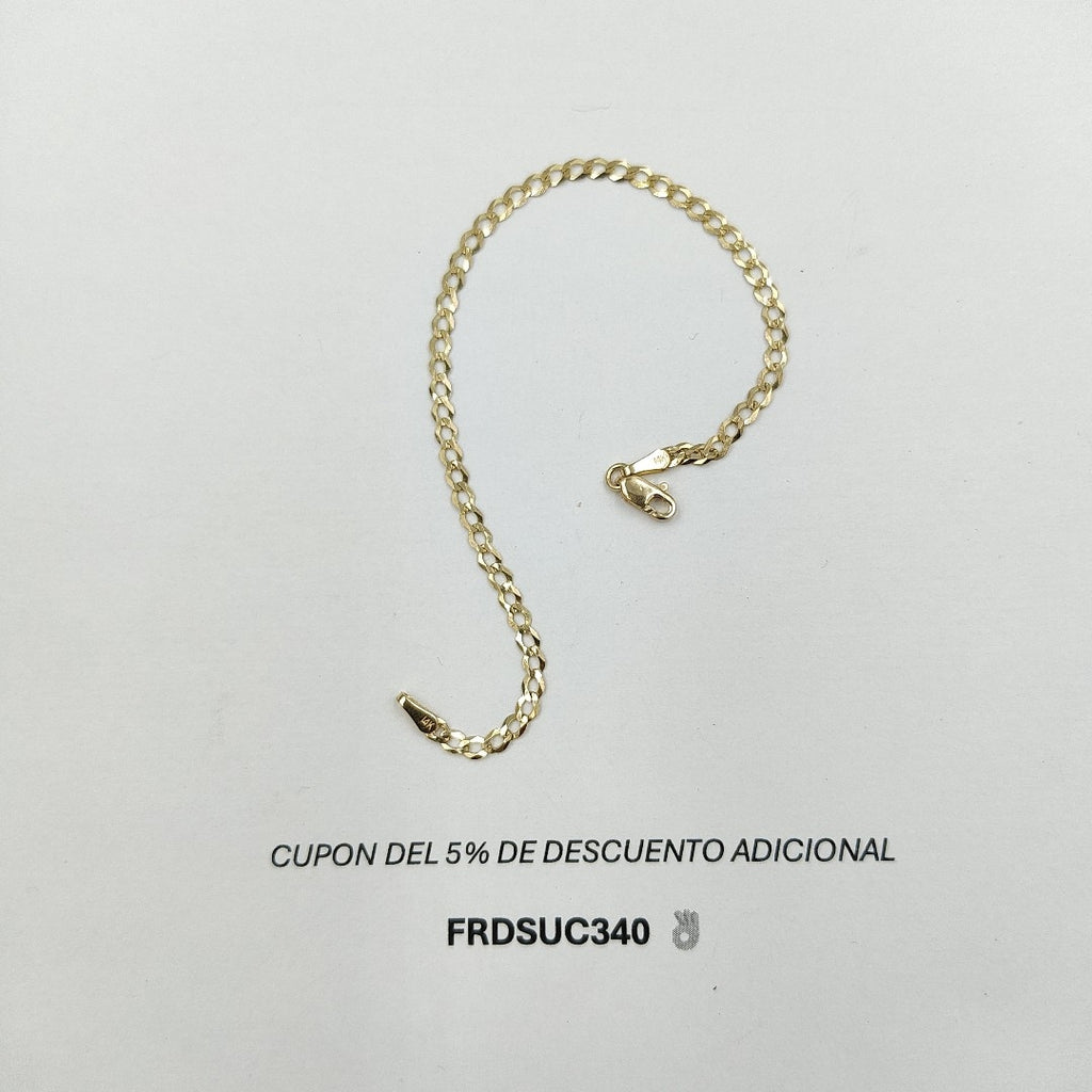 PULSERA BARBADA 14K 18 CM 1.9 GR (NUEVO)