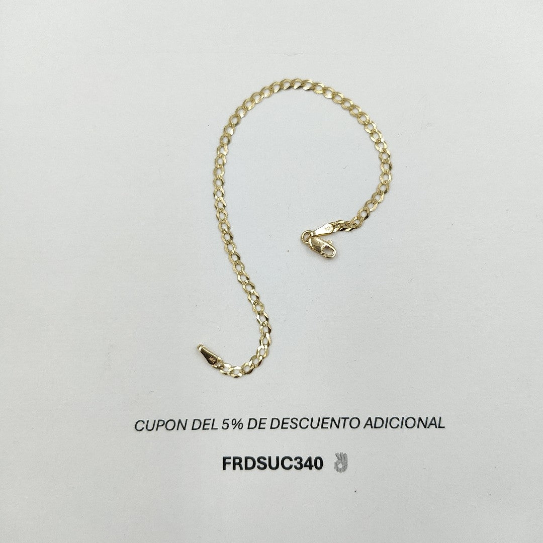 PULSERA BARBADA 14K 18 CM 1.9 GR (NUEVO)