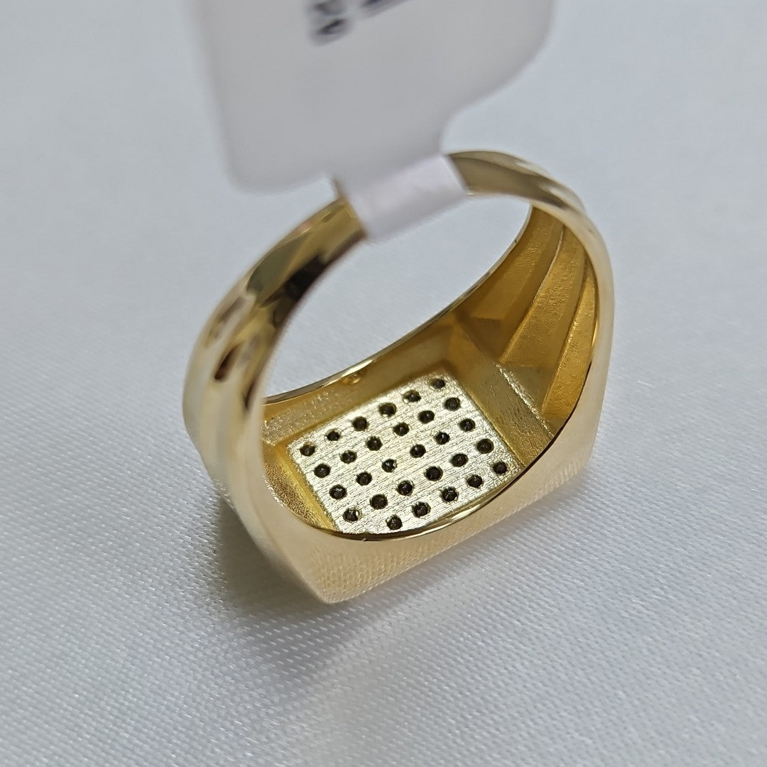 ANILLO C CIRCONIAS 14K 9.5 TALLA 5.4 GR (NUEVO)