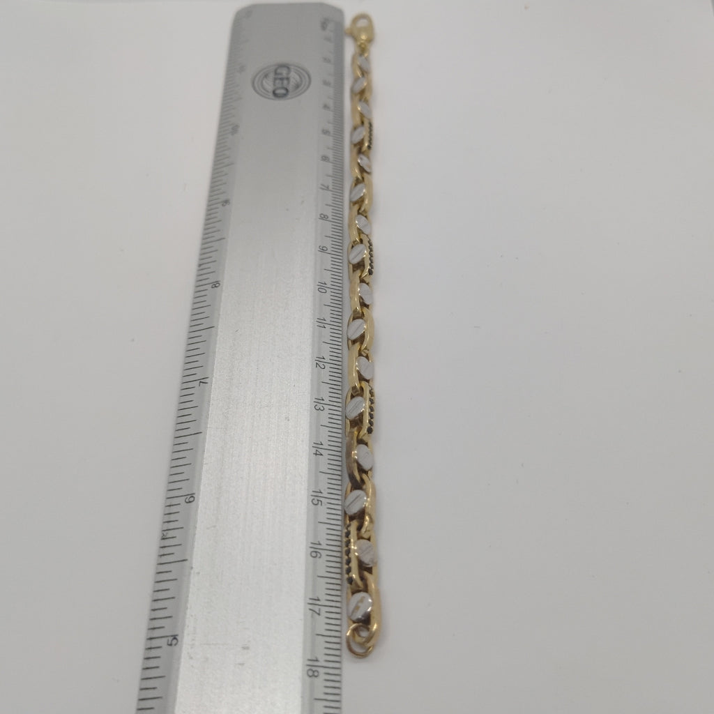 PULSERA ORO BLANCO 14 K 10.6 GRMS (SEMINUEVO)