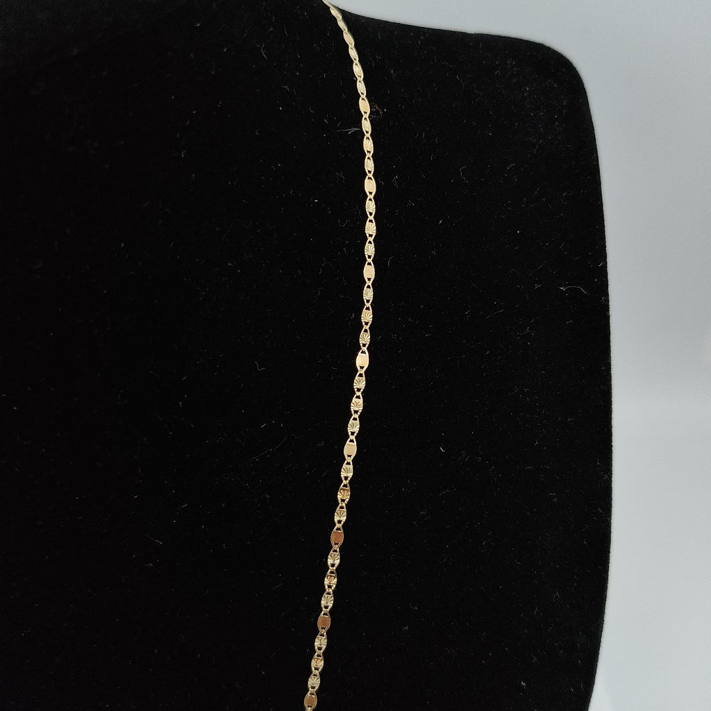CADENAS TEJIDO GUCHI ORO 10K 55 CM 1.7 GR (NUEVO)