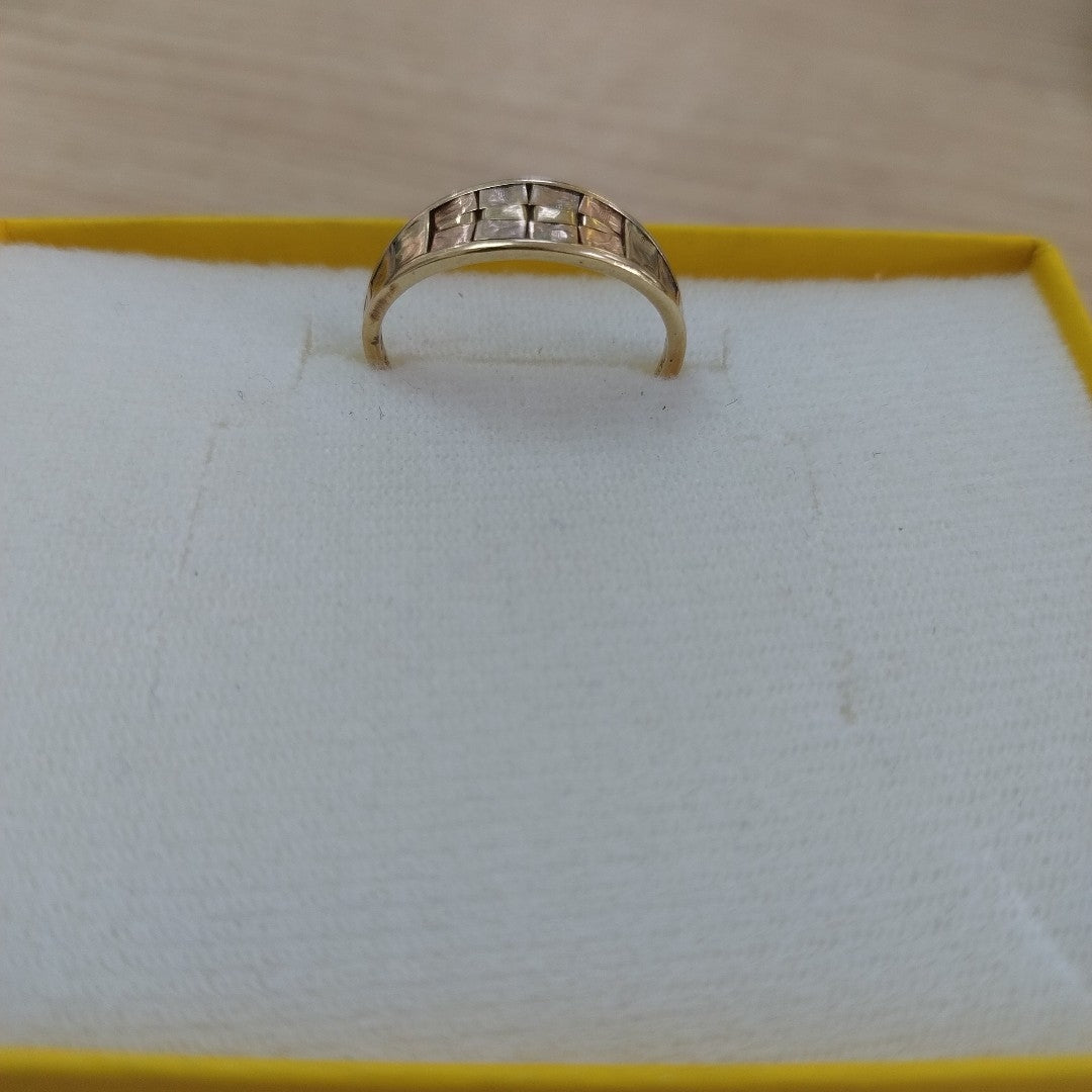 ANILLITO ORO COMBINADO 14 K 2,50 GRMS (SEMINUEVO)