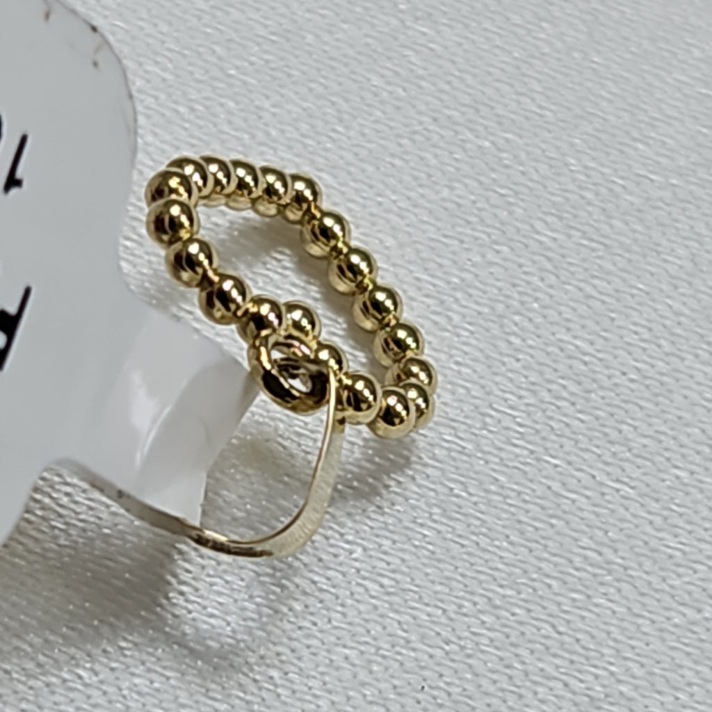 DIJE CORAZON CON CIRCONIAS 10K 0.6 GR (NUEVO)