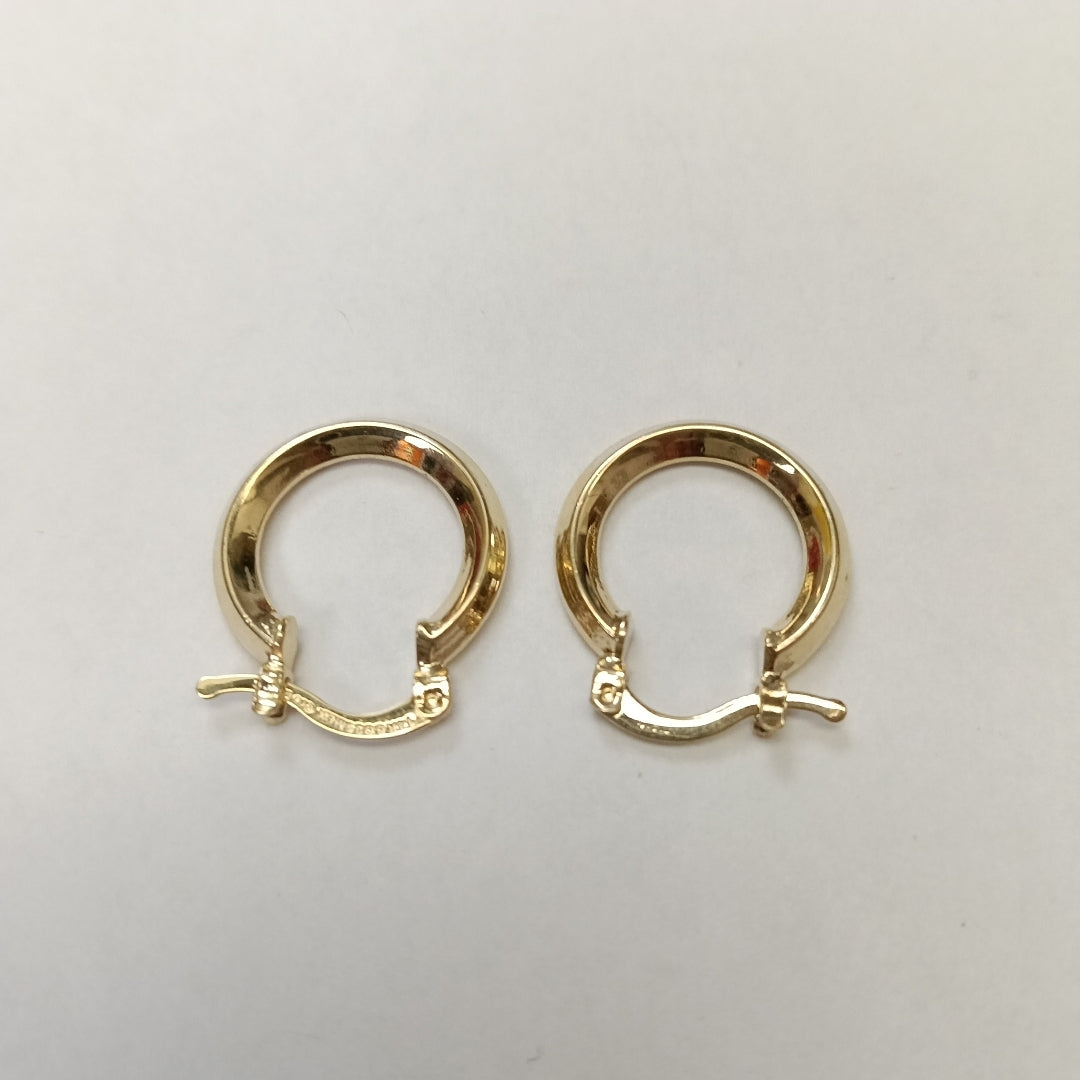 ARETES ARRACADAS CON CIRCONIAS 14K 2.3 GR (NUEVO)