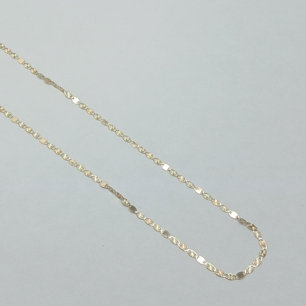 CADENAS TEJIDO GUCHI ORO 10K 40 A 45 CM 1.4 GR (NUEVO)