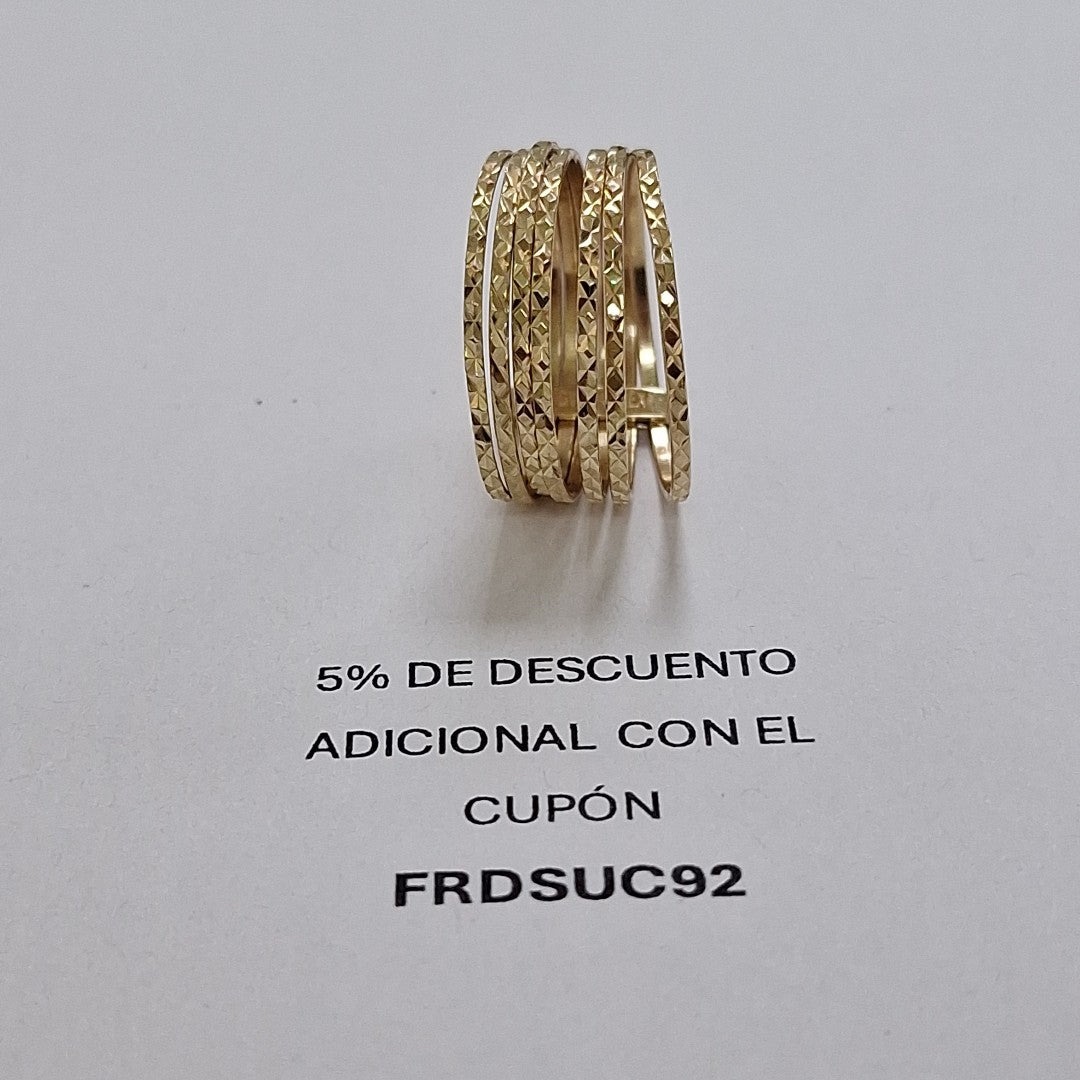 ANILLO ANILLITO SEMANARIO UNIDO 14K 9 TALLA 3.4 GR (NUEVO)