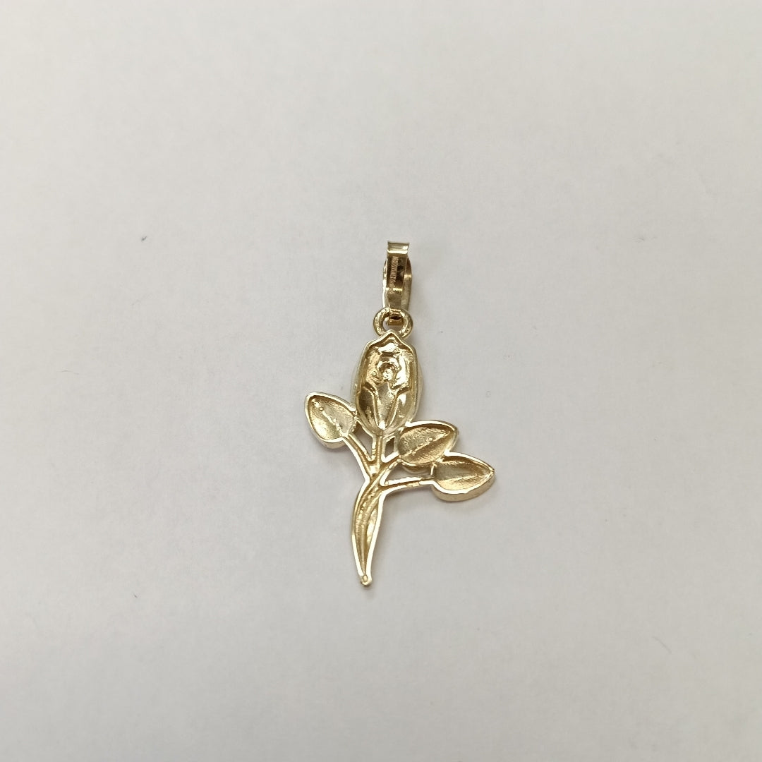 DIJE ROSA 10K 1.3 GR (NUEVO)