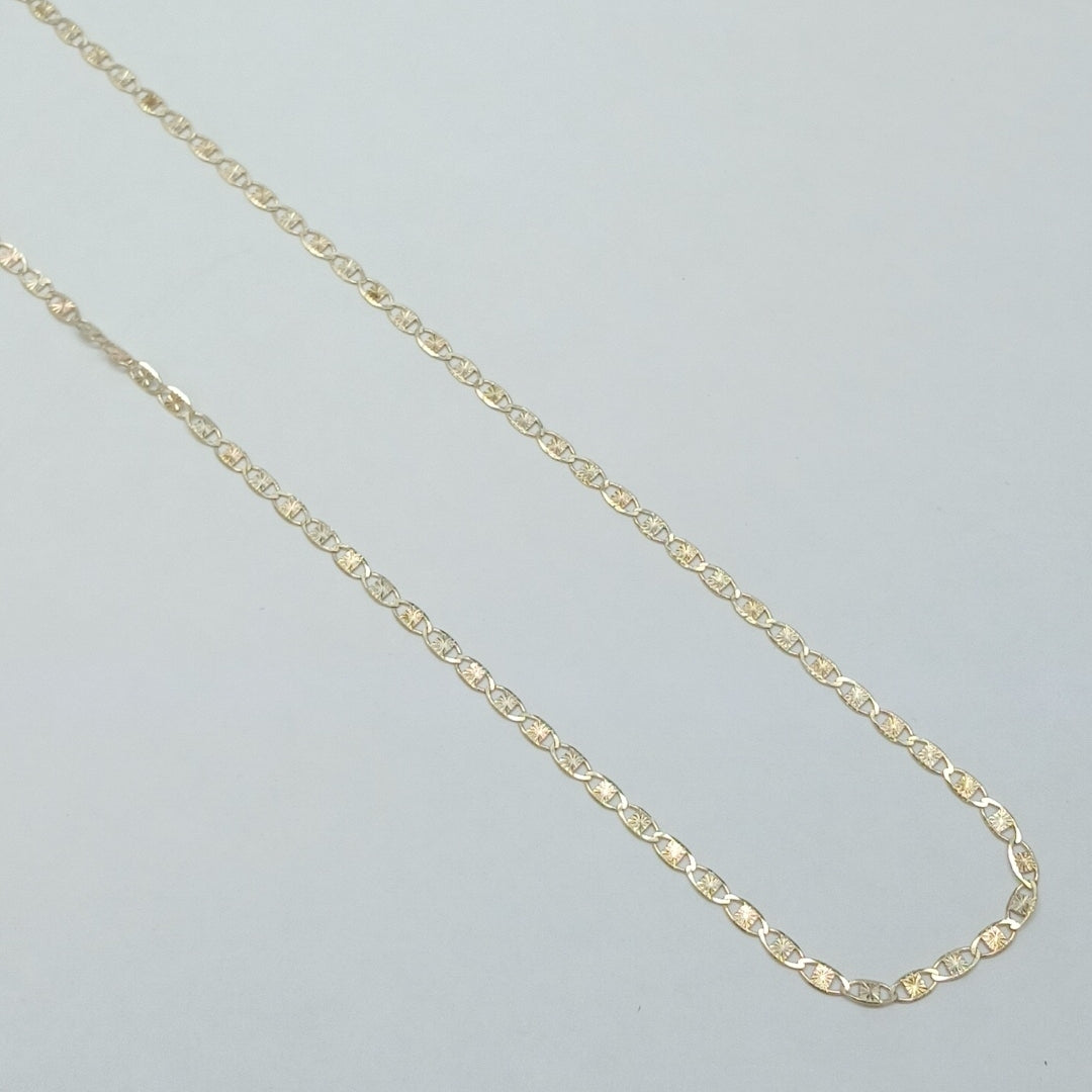CADENAS TEJIDO GUCHI ORO 10K 55 CM 2.8 GR (NUEVO)