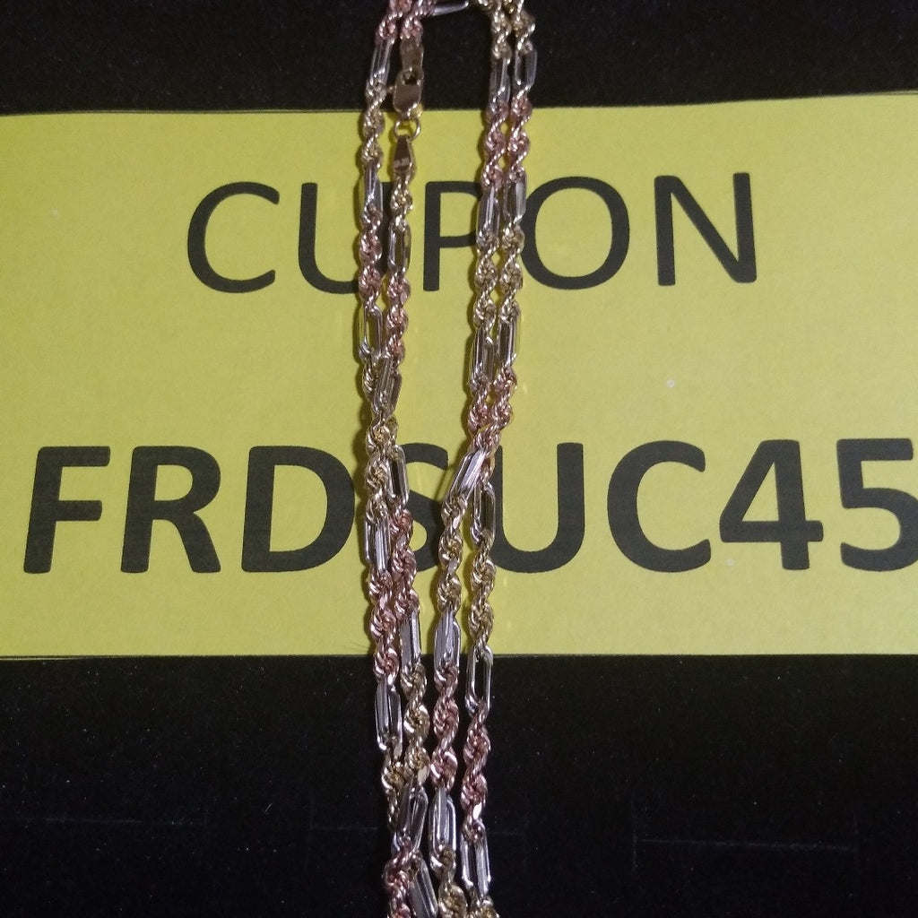 CADENA ORO COMBINADO 14 K 8,70 GRMS (SEMINUEVO)