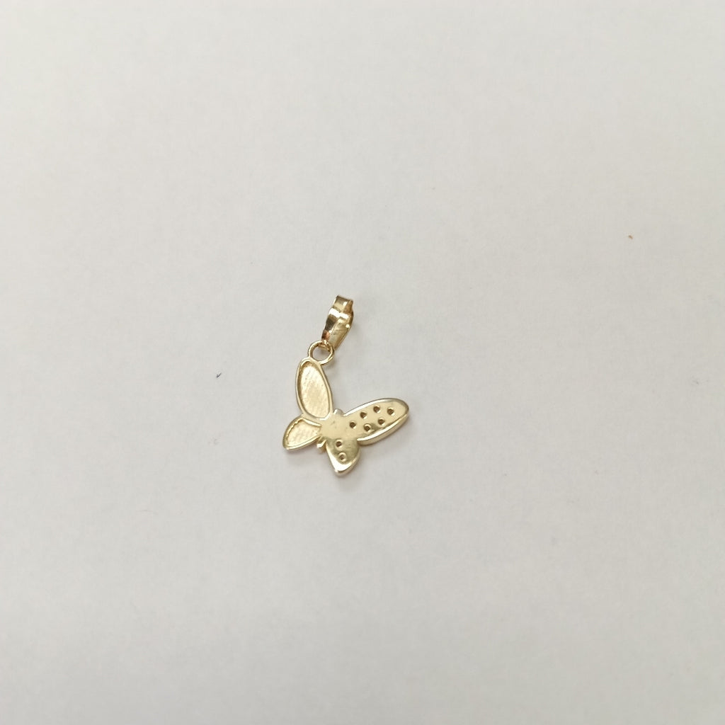 DIJE MARIPOSA CON CIRCONIAS 10K 1 GR (NUEVO)