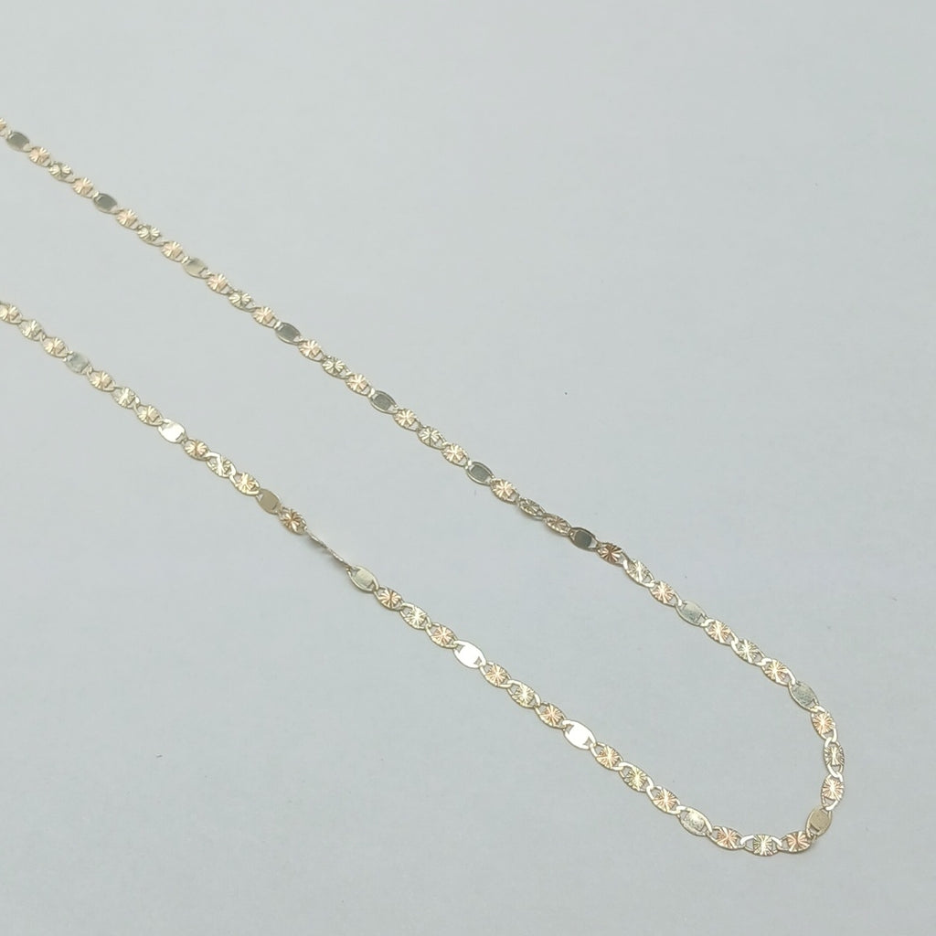 CADENAS TEJIDO GUCHI ORO 10K 40 A 45 CM 1.4 GR (NUEVO)