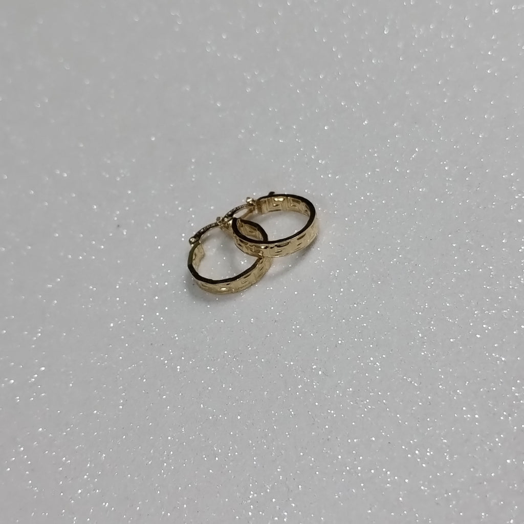 ARETES ARRACADAS FIG GRECAS 14K 1.8 GR (NUEVO)