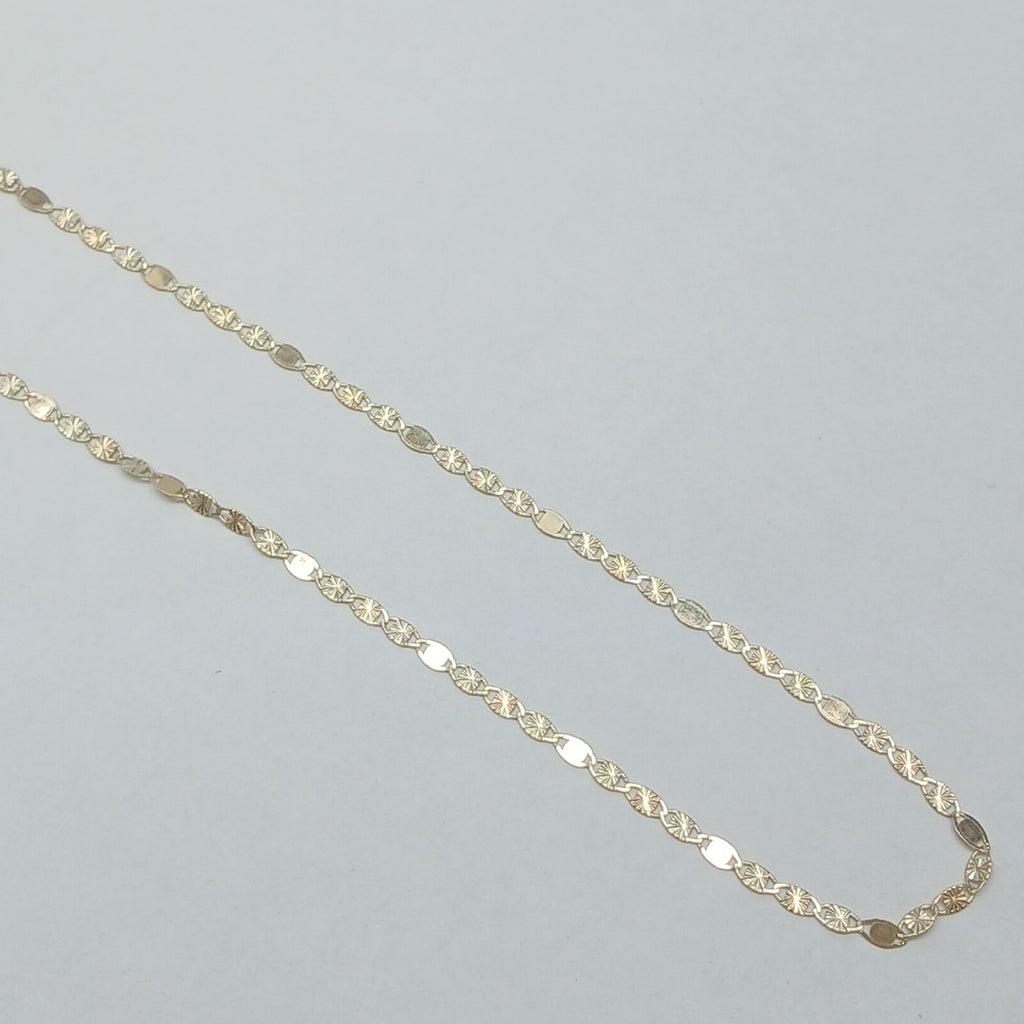 CADENAS TEJIDO GUCHI ORO 10K 40 A 45 CM 1.4 GR (NUEVO)