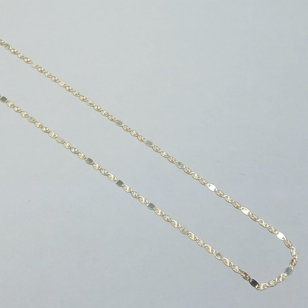 CADENAS TEJIDO GUCHI ORO 10K 55 CM 1.7 GR (NUEVO)