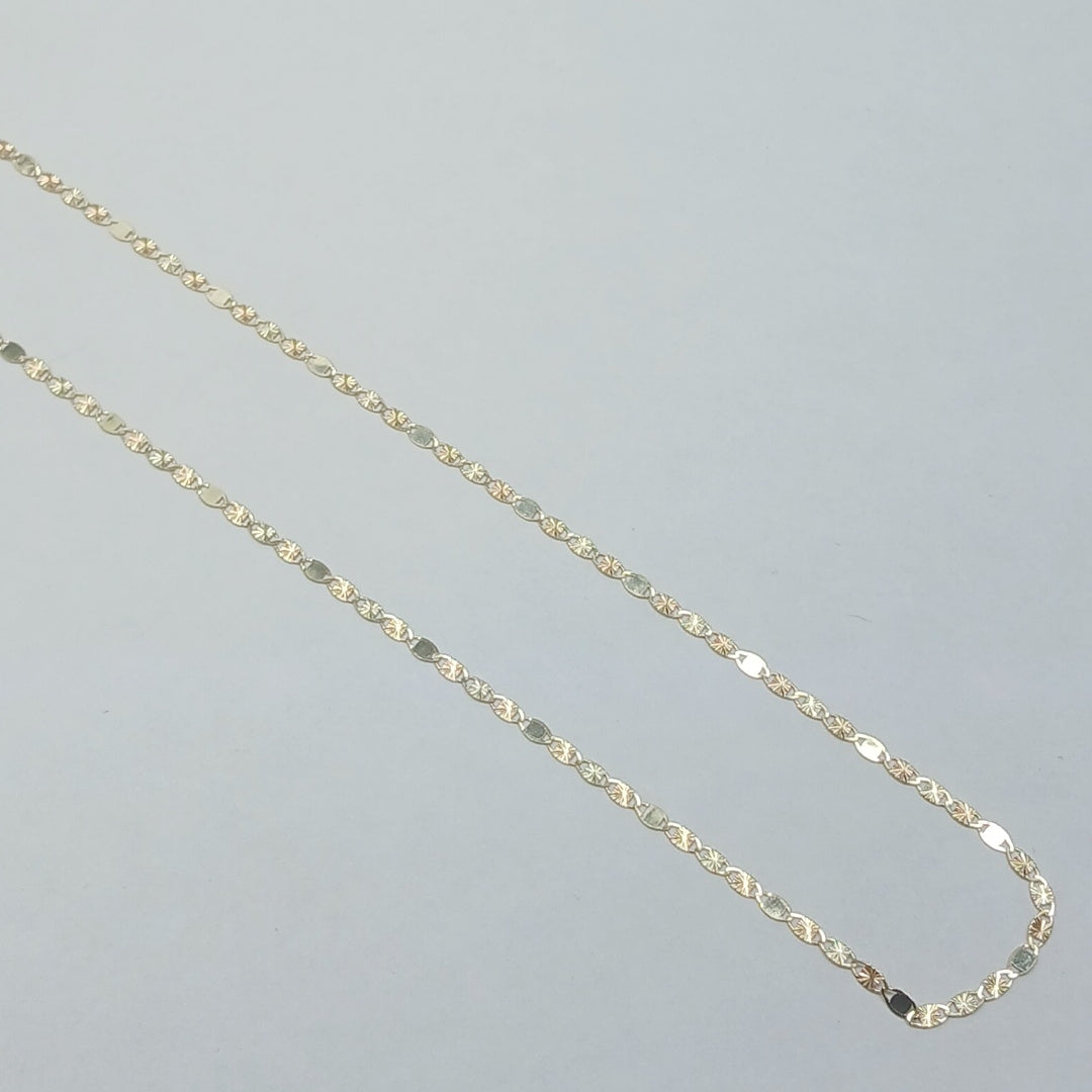 CADENAS TEJIDO GUCHI ORO 10K 55 CM 1.7 GR (NUEVO)