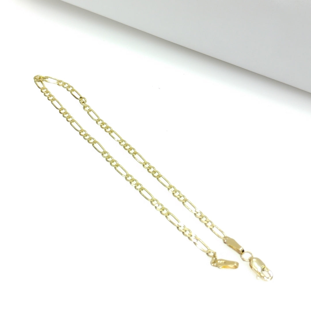 PULSERA TEJIDO 3X1 14K 21 CM 2.3 GR (NUEVO)