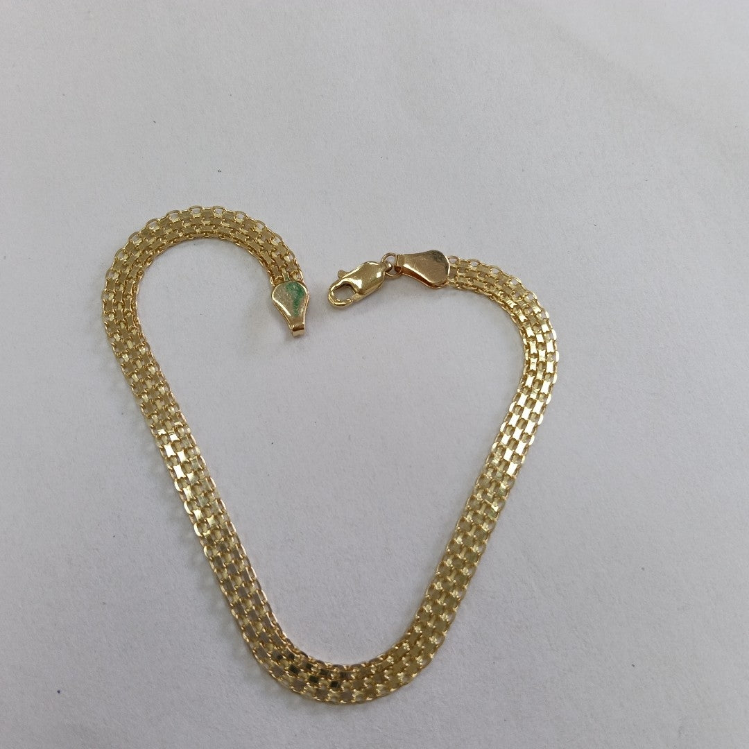 PULSERA ESPECIAL 14K 21 CM 5.1 GR (NUEVO)
