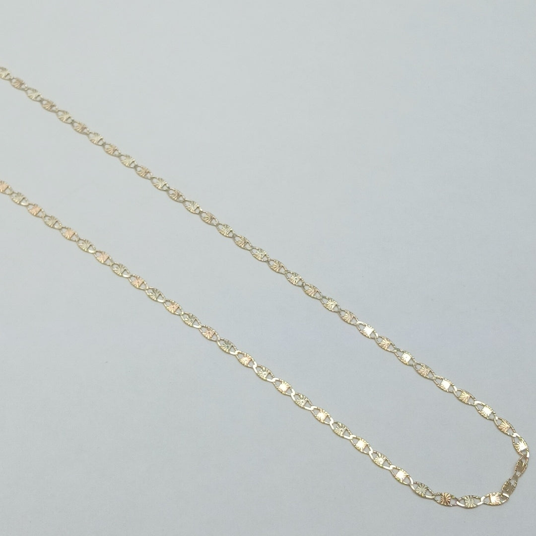 CADENAS TEJIDO GUCHI ORO 10K 55 CM 2.9 GR (NUEVO)
