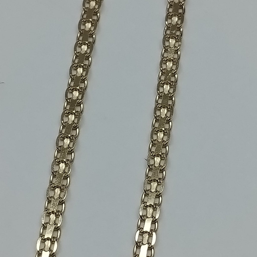 PULSERA TEJIDO CHINO 14K 18 CM 2.4 GR (NUEVO)