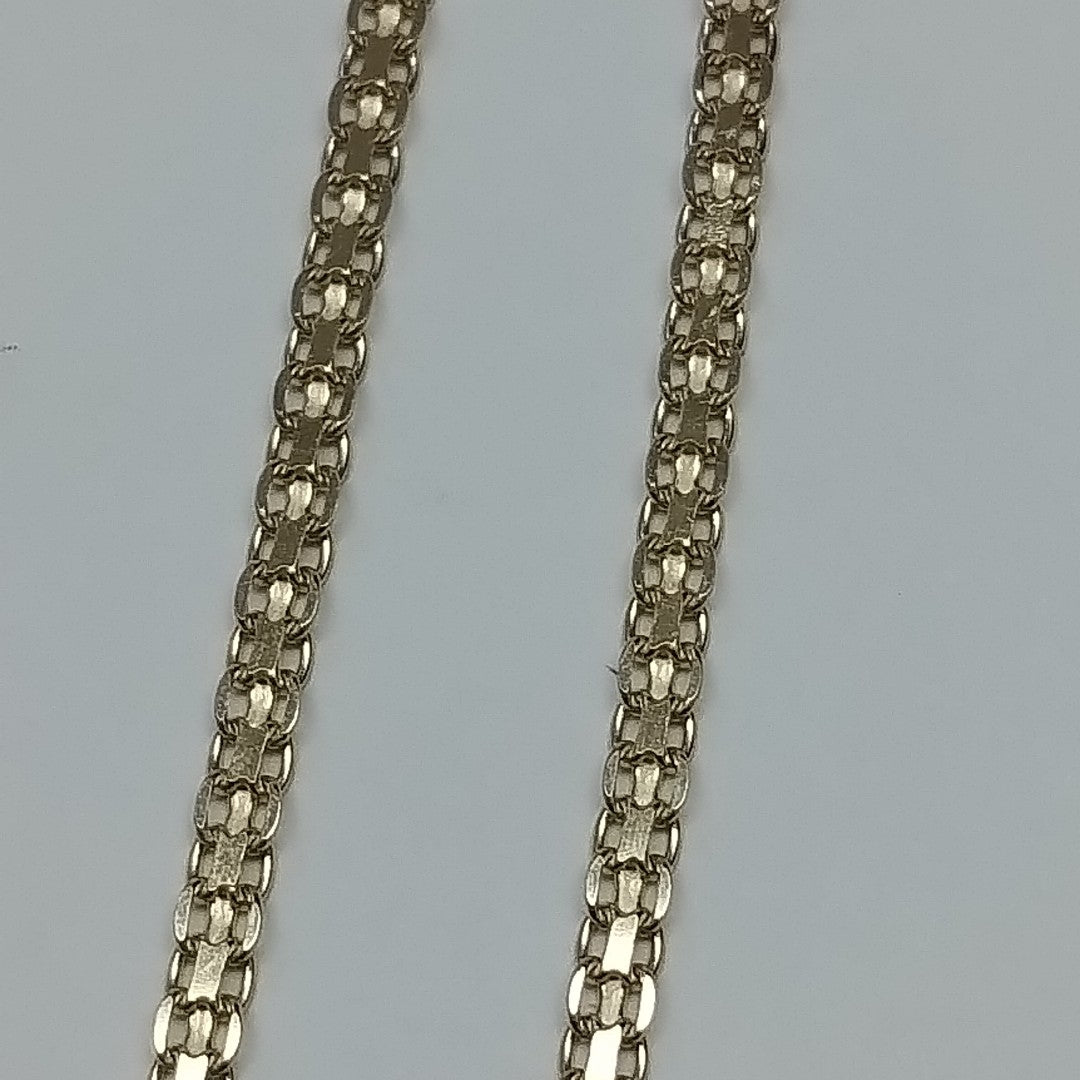 PULSERA TEJIDO CHINO 14K 18 CM 2.4 GR (NUEVO)