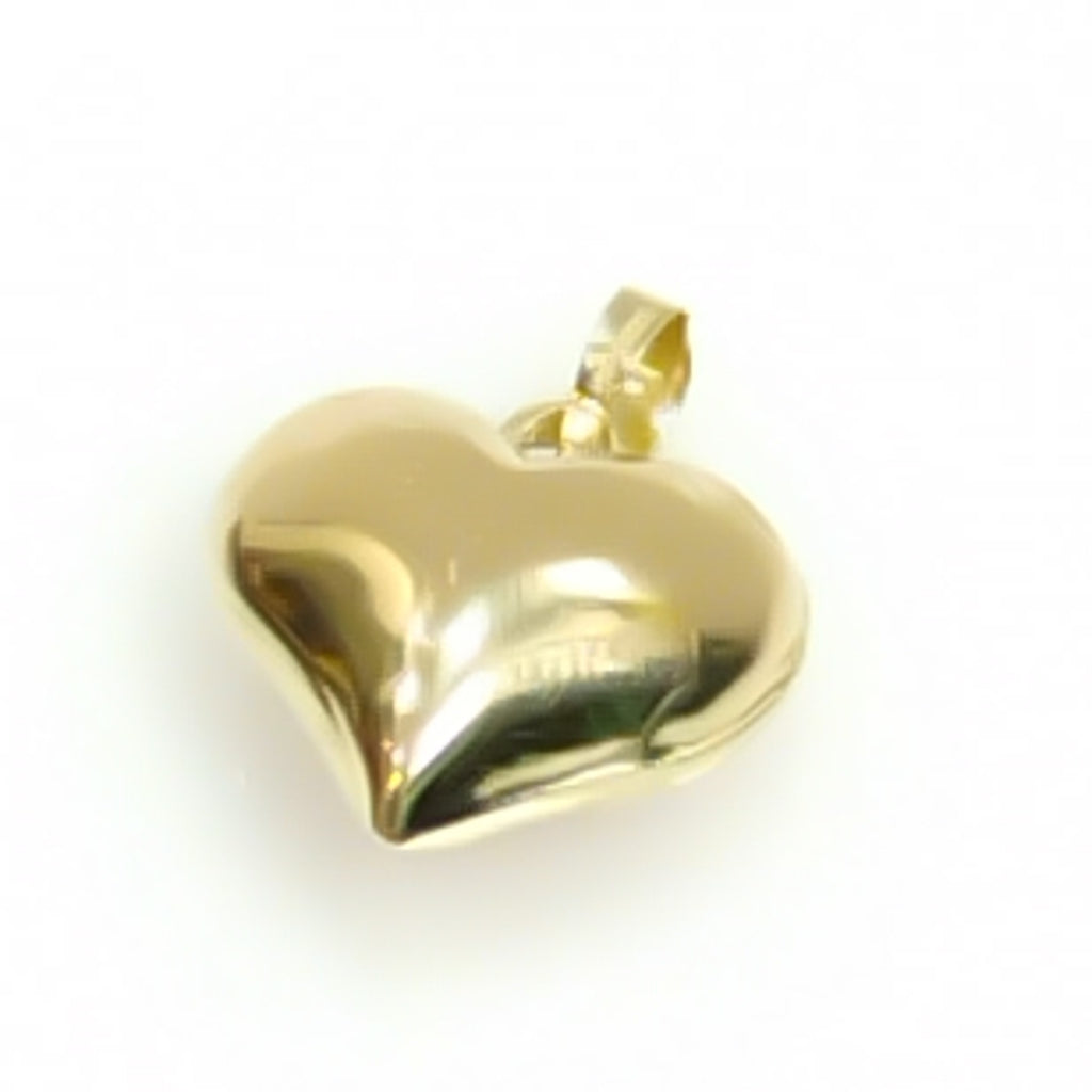 DIJE TEJIDO CORAZON LISO 14K 1.4 GR (NUEVO)