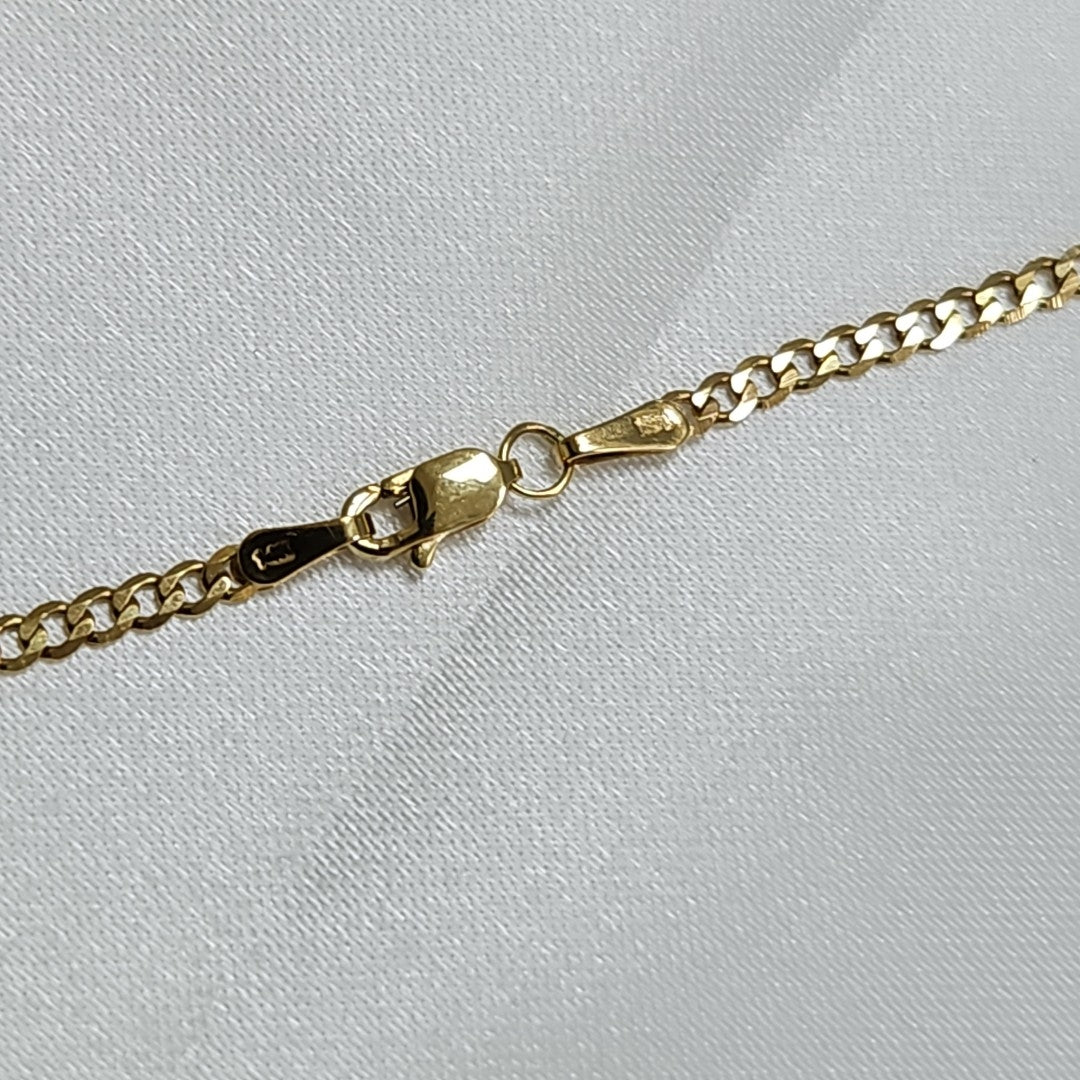 CADENA TEJIDO BARBADA 14K 60 CM 5.9 GR (NUEVO)