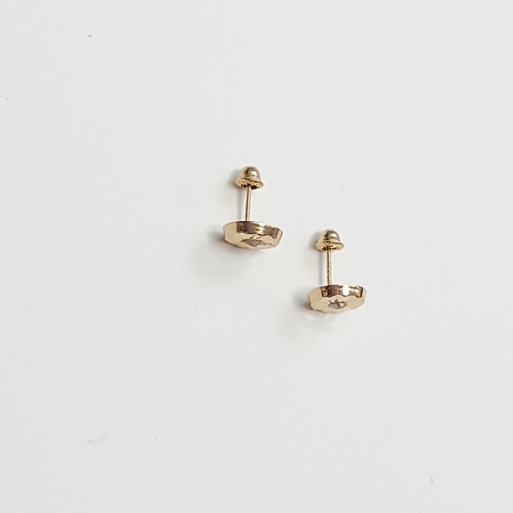 BROQUELES BROQUEL FIG BOTON C CIRCONIA 14K 0.2916 GR (NUEVO)