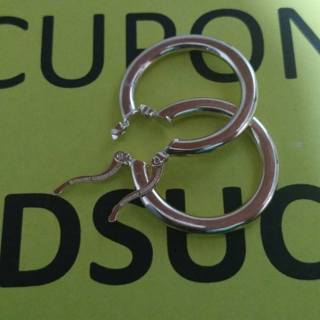 ARETES TEJIDO ARRACADA LISA 14K 2 GR (NUEVO)