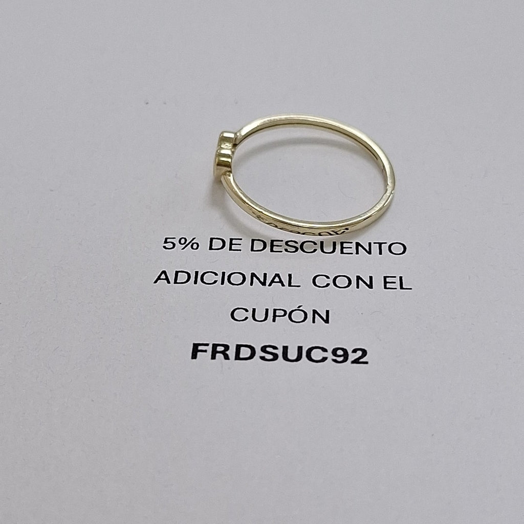 ANILLOS ANILLITO FIG CORAZON 10K TALLA 8 1.1 GR (NUEVO)