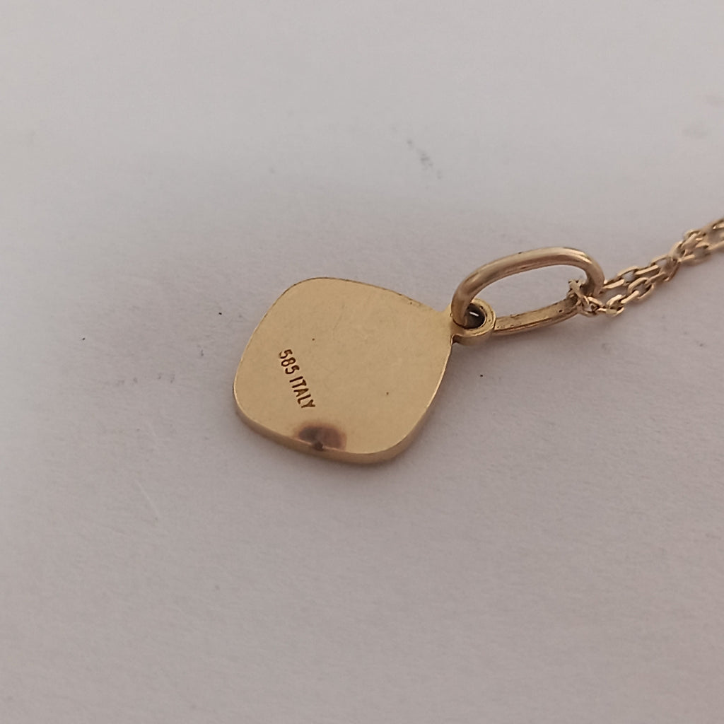 CADENA,DIJE ORO 14 K 2,50 GRMS (SEMINUEVO)