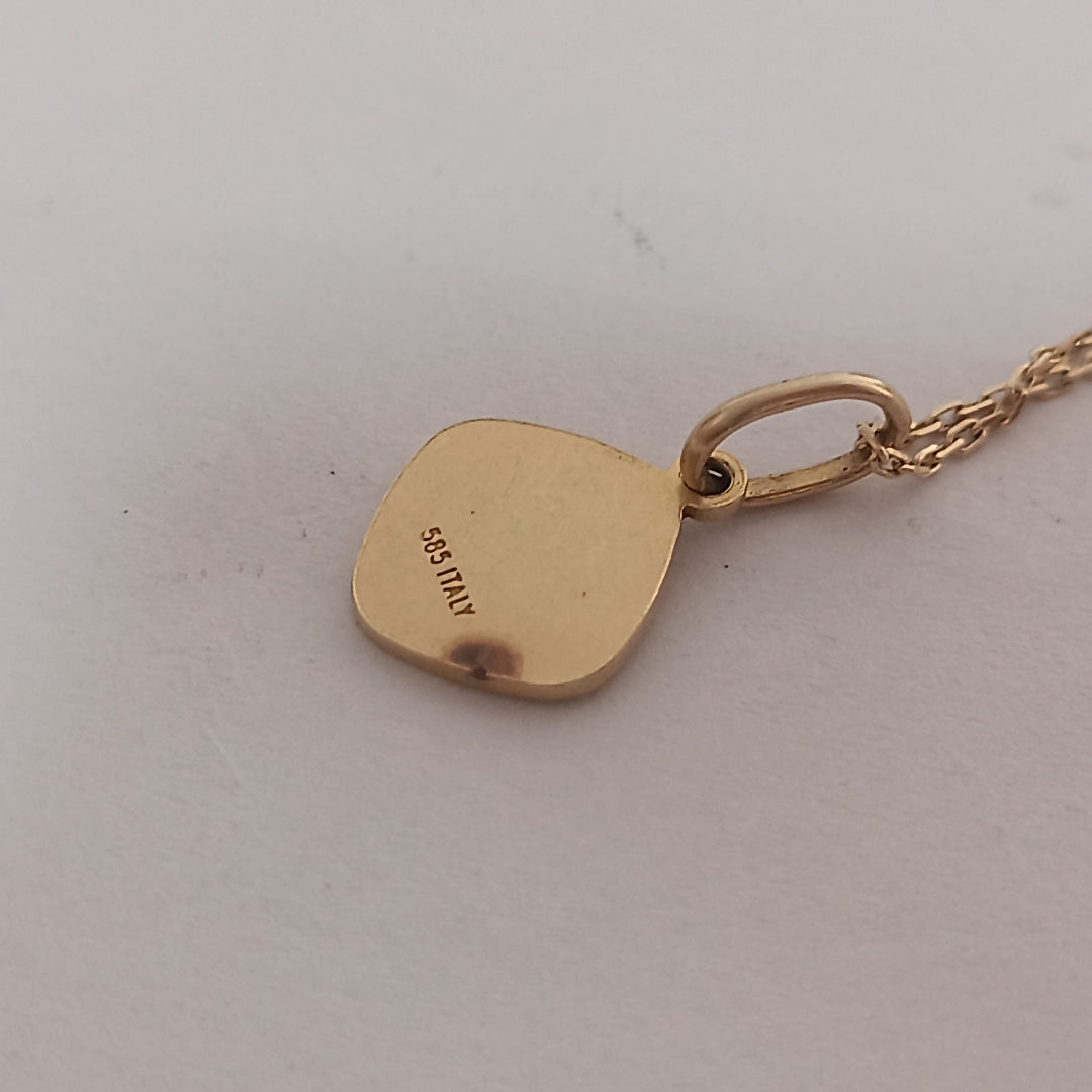 CADENA,DIJE ORO 14 K 2,50 GRMS (SEMINUEVO)