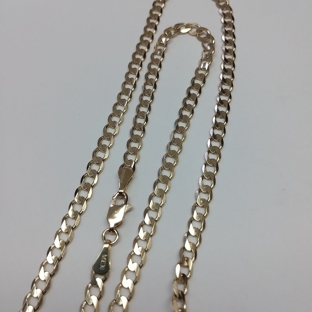 CADENA BARBADA 14K 55 CM 12.6 GR (NUEVO)