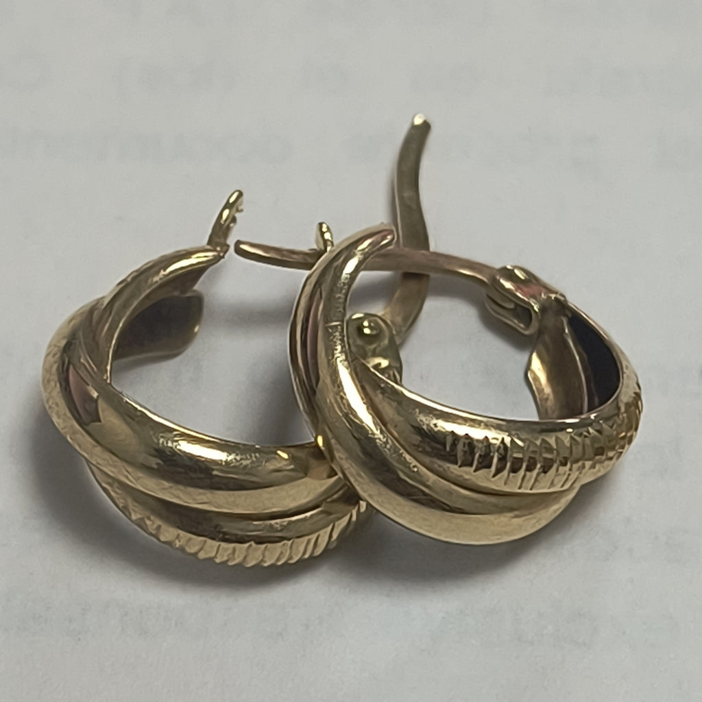 ARETES PAR ORO 14 K 2.6 GRMS (SEMINUEVO)