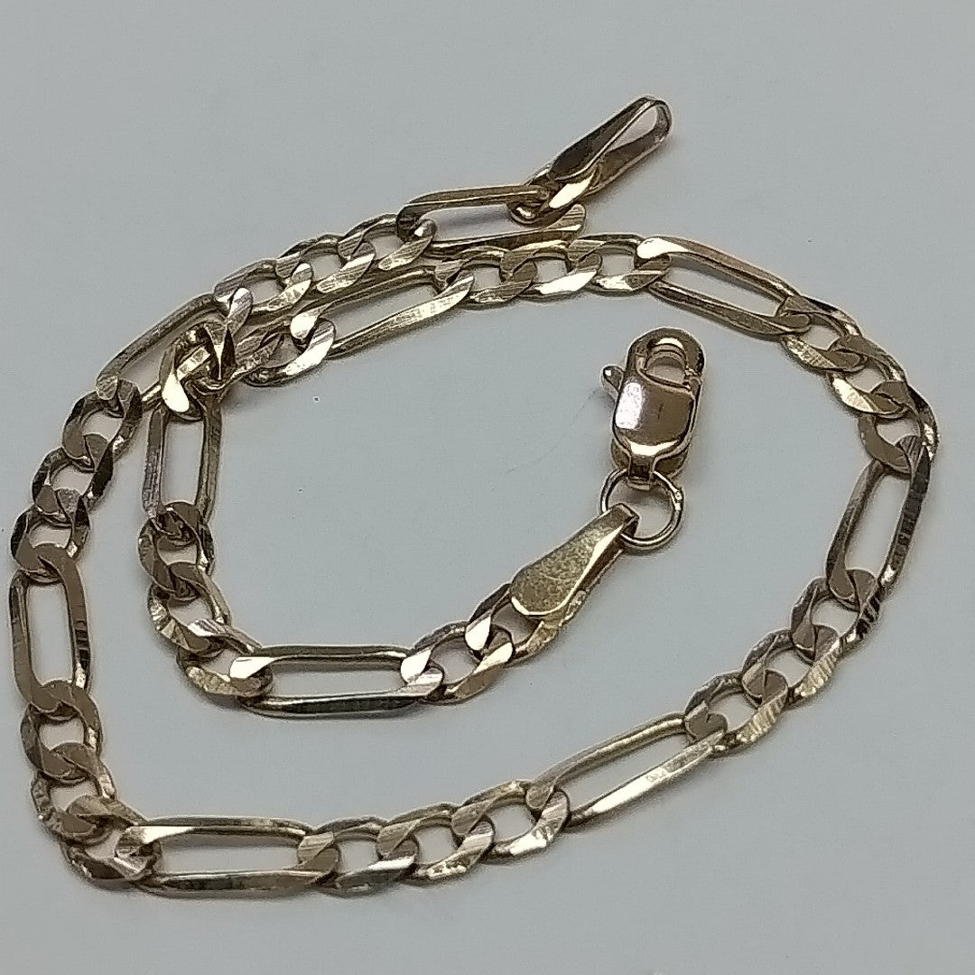 PULSERA TEJIDO 3X1 14K 18 CM 2.6 GR (NUEVO)