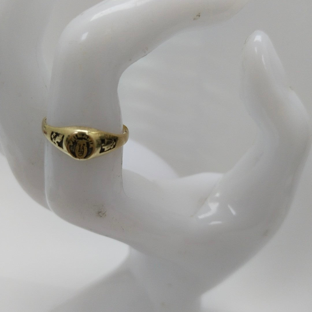 ANILLO DE GRADUACIÓN ORO 10 K 1,40 GRMS (SEMINUEVO)