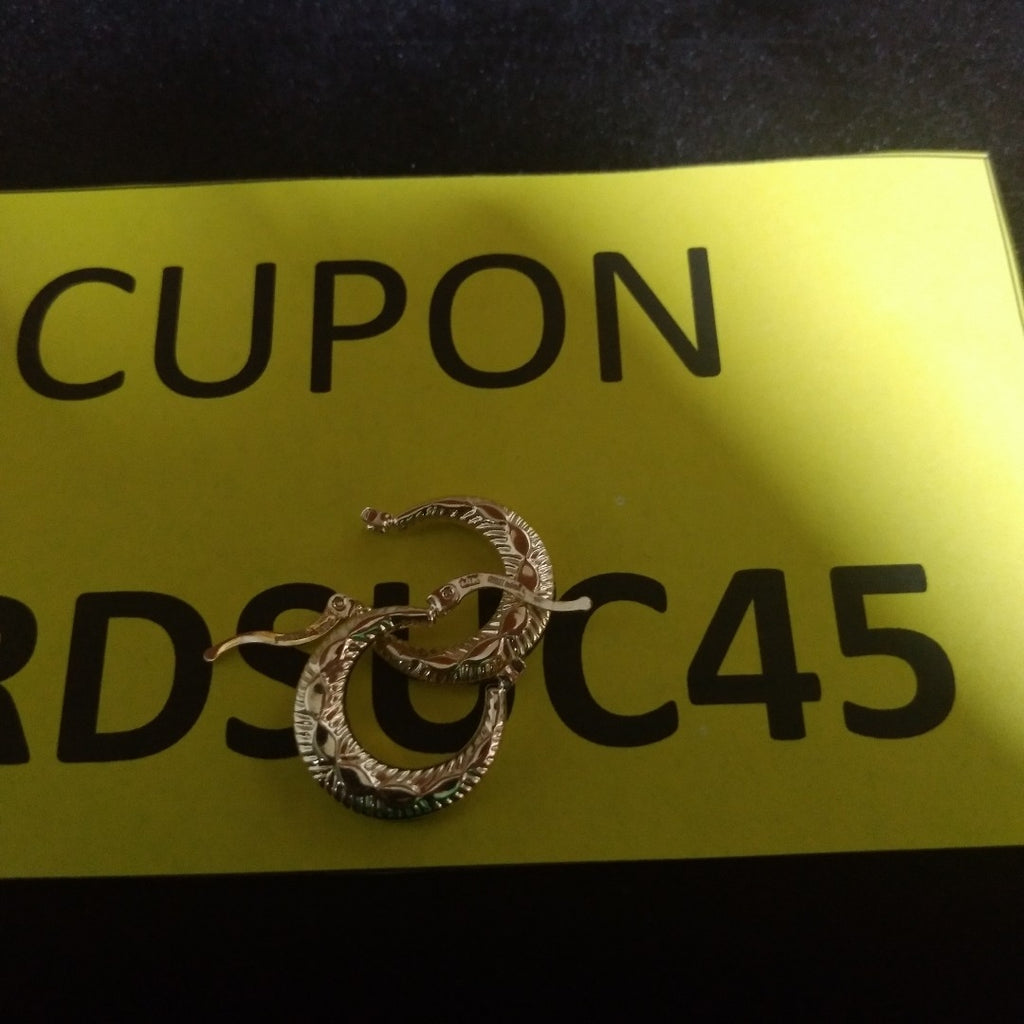 ARETES ARRACADAS HUECAS 14K 1.7 GR (NUEVO)