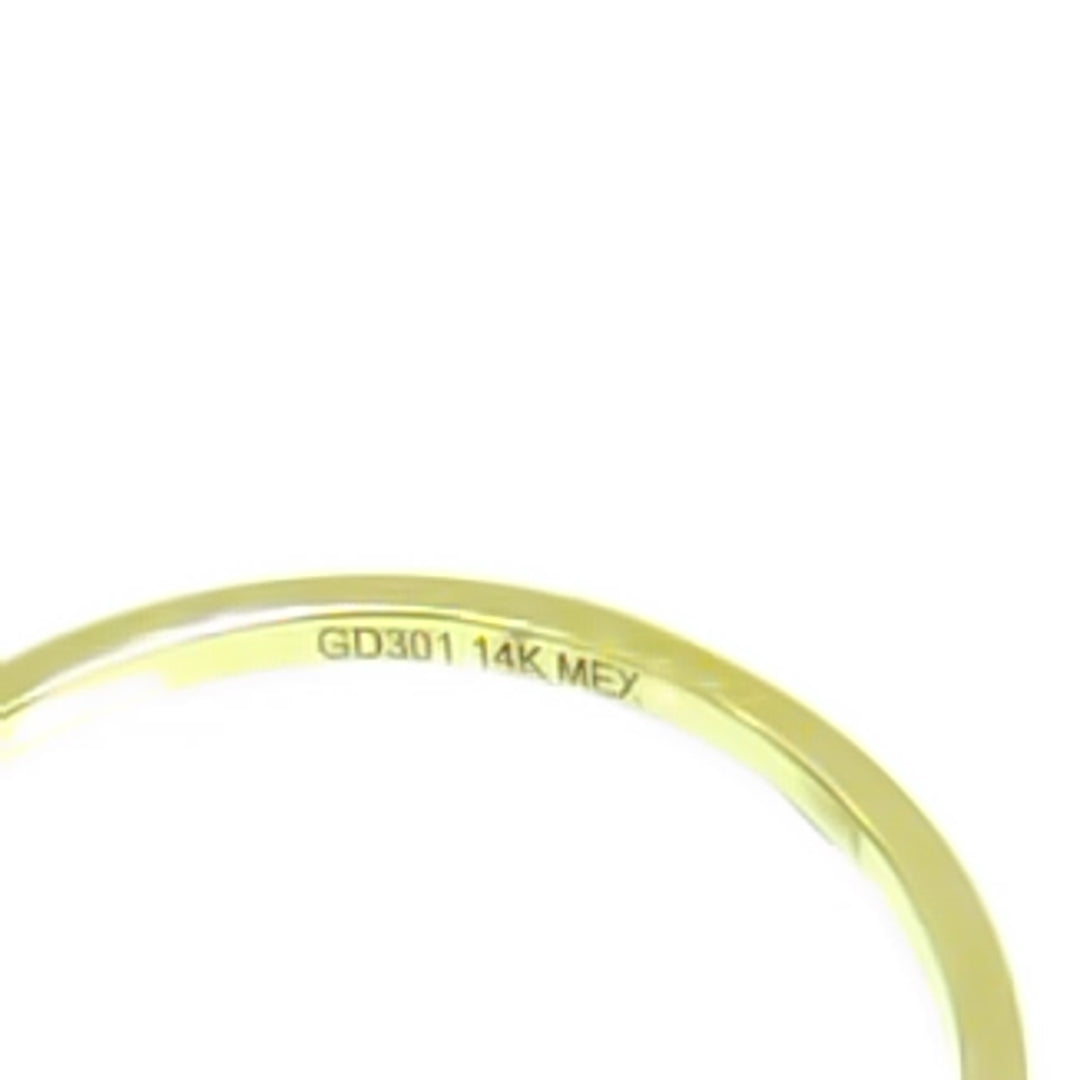 ANILLO ANILLITO C CIRCONIAS 14K 6.5 TALLA 1.1 GR (NUEVO)