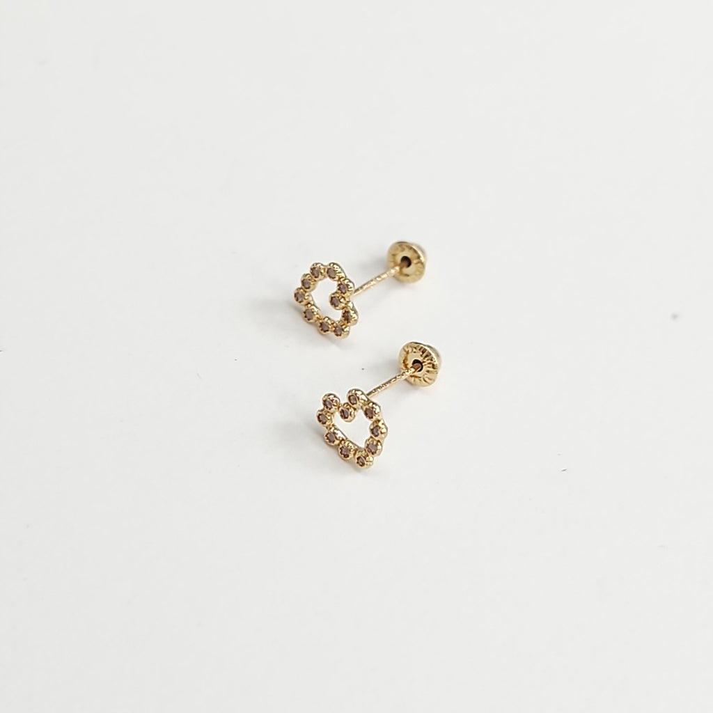 BROQUELES BROQUEL FIG CORAZON 14K 0.23 GR (NUEVO)
