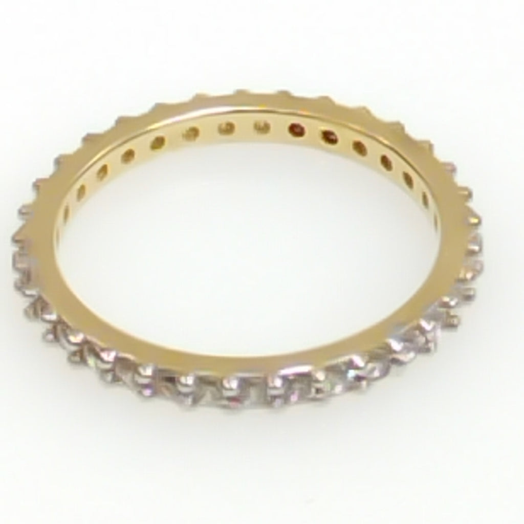 ANILLO ANILLITO CHURUMBELA C CIRCONIAS 14K 6.5 TALLA 1.9 GR (NUEVO)