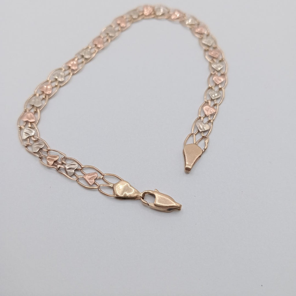 PULSERA ORO COMBINADO 10 K 3.5 GRMS (SEMINUEVO)