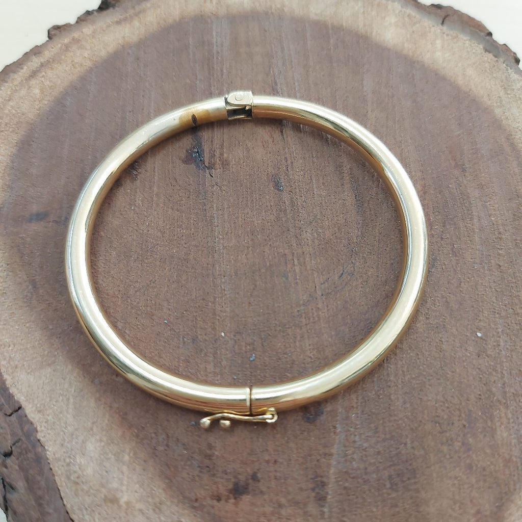 PULSERA RIGIDA ORO 14 K 21.6 GRMS (SEMINUEVO)