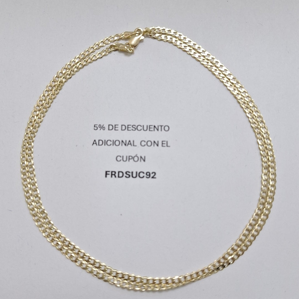 CADENA BARBADA 14K 55 CM 5.2 GR (NUEVO)