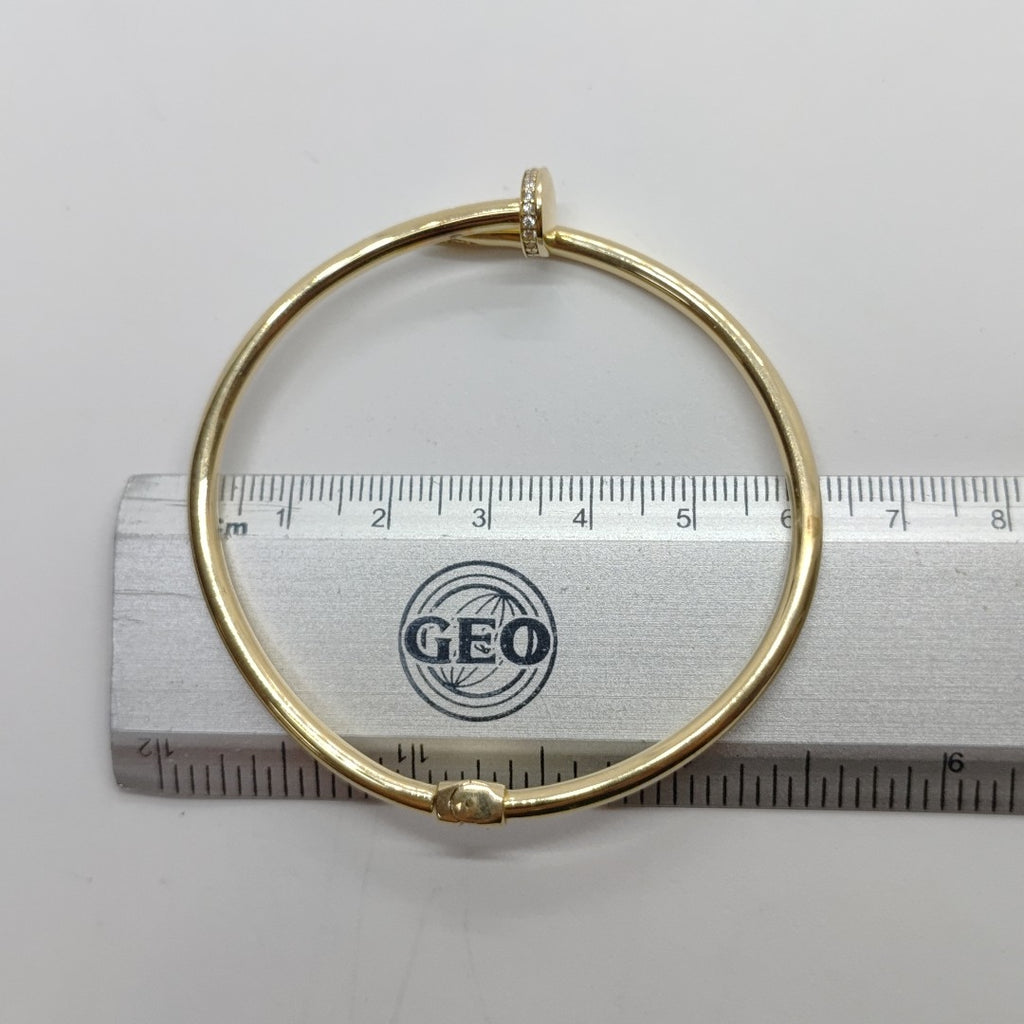 PULSERA RIGIDA ORO 14 K 6.4 GRMS (SEMINUEVO)