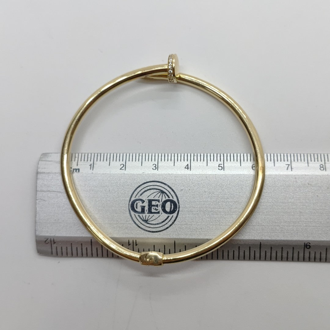 PULSERA RIGIDA ORO 14 K 6.4 GRMS (SEMINUEVO)