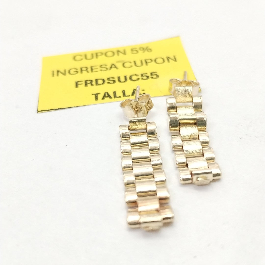 BROQUELES PAR ORO 14 K 2,50 GRMS (SEMINUEVO)