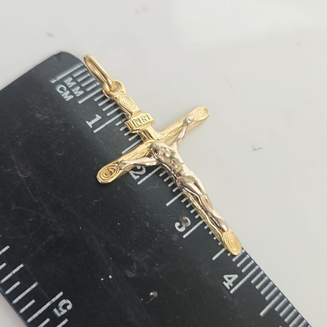 CRUCIFIJO ORO 14 K 0.7 GRMS (SEMINUEVO)