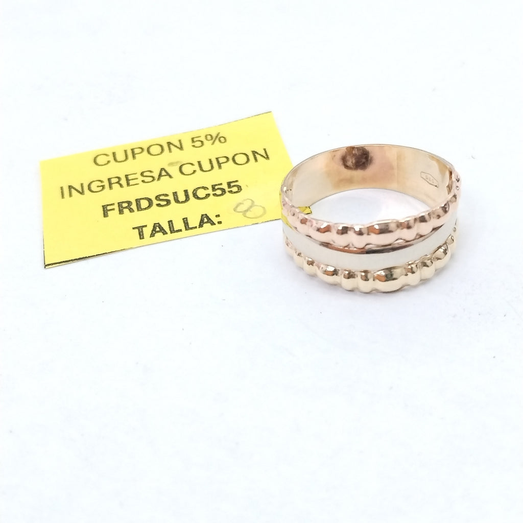 ANILLITO ORO COMBINADO 14 K 3,30 GRMS (SEMINUEVO)